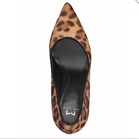Marc Fisher LTD Leopard Pointed Toe Pumps 8 NEW - Picture 6 of 8